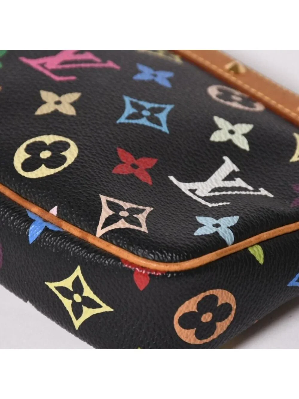 Louis Vuitton Pochette Accessoires Pouch Monogram Multicolor Black